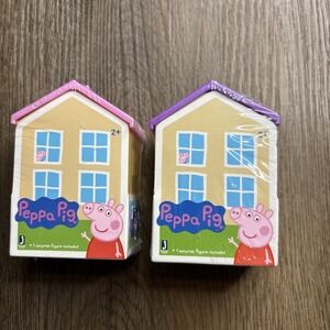Peppa Pig Mini Figure‎ Mystery House Lot Of 2 Blind Bag Sealed Surprise New